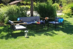 Acamp Gartensitzgruppe Space anthrazit Stahl