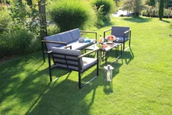 Acamp Gartensitzgruppe Space anthrazit Stahl