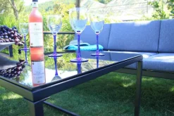 Acamp Gartensitzgruppe Space anthrazit Stahl