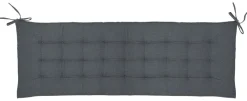Acus Auflage anthrazit Polyester B/H/L: ca. 40x4x120 cm