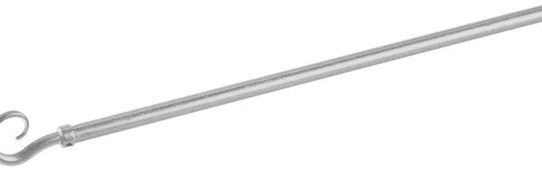 ACUS design collection Bistrostange Kringel Satiniert Metall ausziehbar von ca. 50 bis 85 cm 1.0 Läufe