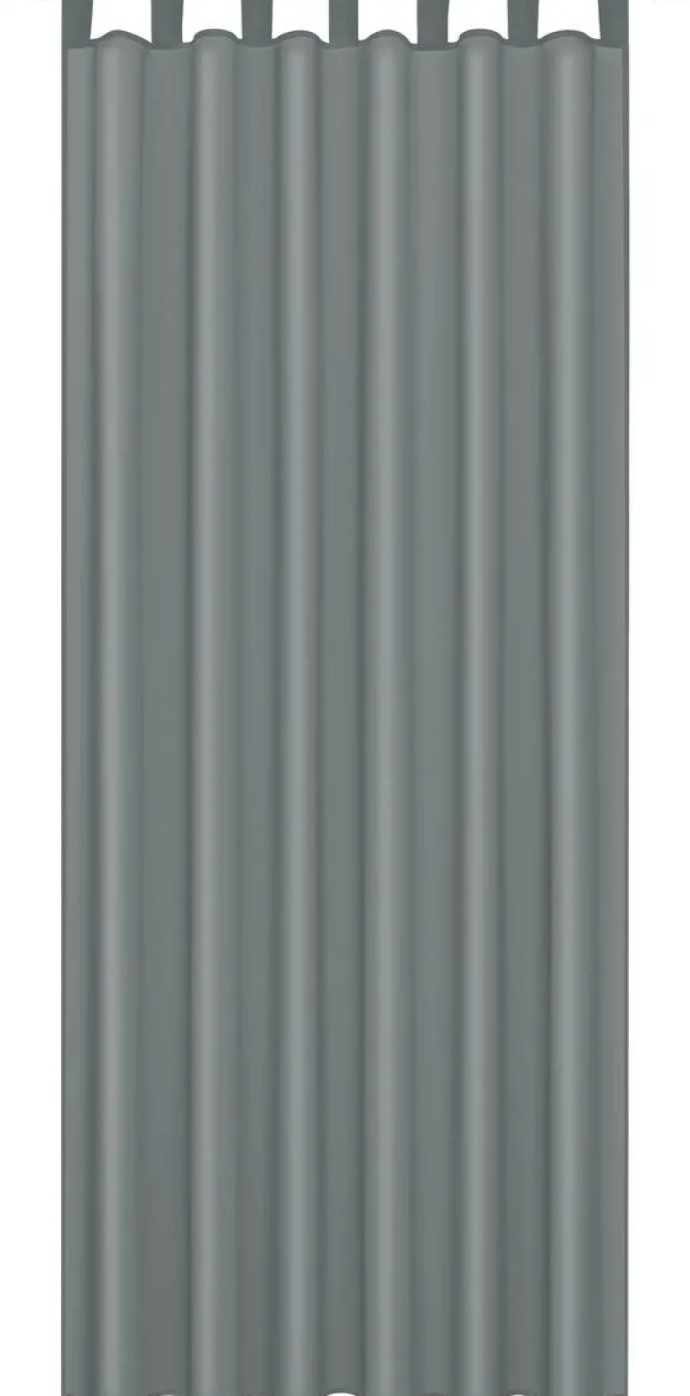 ACUS design collection Schlaufenvorhang Silk anthrazit B/L: ca. 140x225 cm