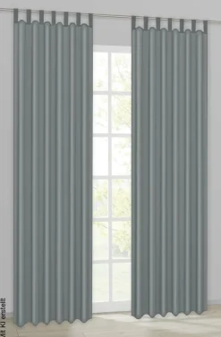 ACUS design collection Schlaufenvorhang Silk anthrazit B/L: ca. 140x225 cm