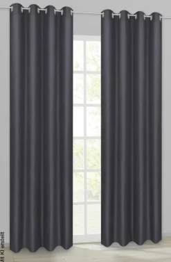 ACUS design collection Ösenvorhang Barnaby schwarz B/L: ca. 140x235 cm