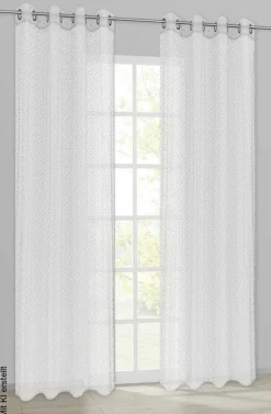 ACUS design collection Ösenvorhang Spider weiß B/L: ca. 140x245 cm