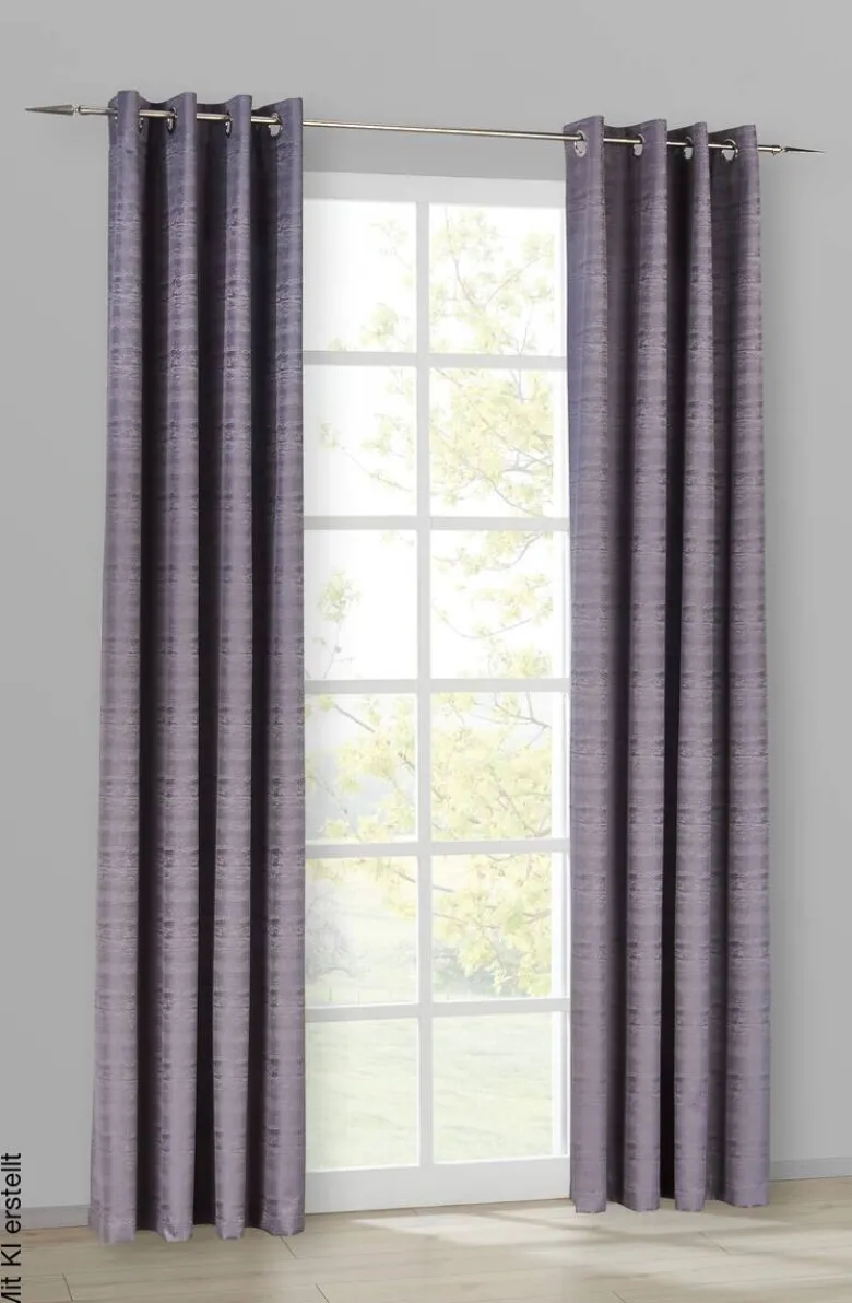 ACUS design collection Ösenvorhang Turin grau B/L: ca. 140x245 cm