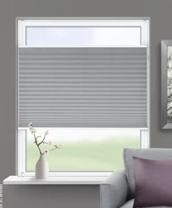 ACUS design collection Thermo Spann-Plissee Verdunklungsqualität anthrazit B/L: ca. 50x130 cm