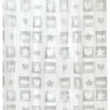 Acus Duschvorhang weiß grau Kunststoff B/L: ca. 180x200 cm