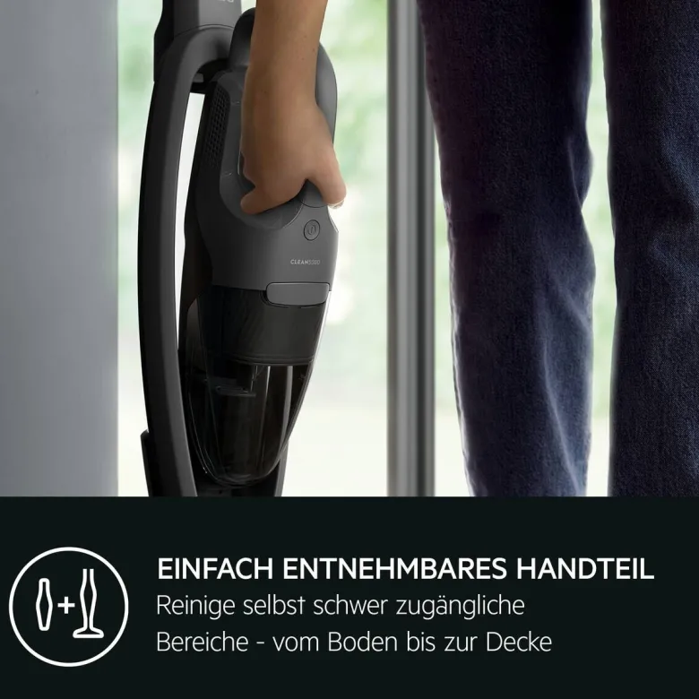 AEG Handstaubsauger AS52CB18DG schwarz Metall Kunststoff B/H/L: ca. 25,5x110,5x15 cm