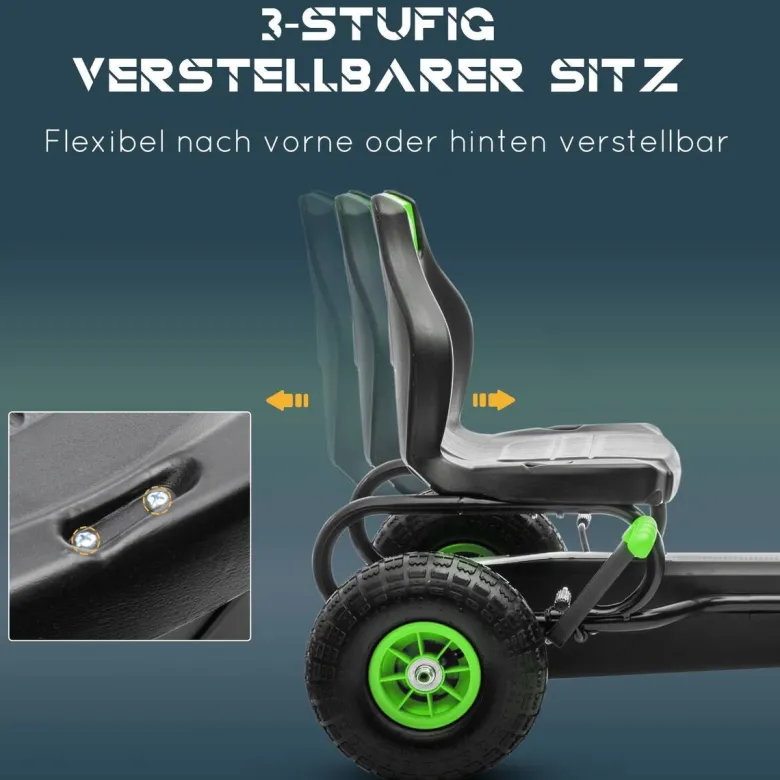AIYAPLAY Go Kart grün B/H/L: ca. 58x61x121 cm