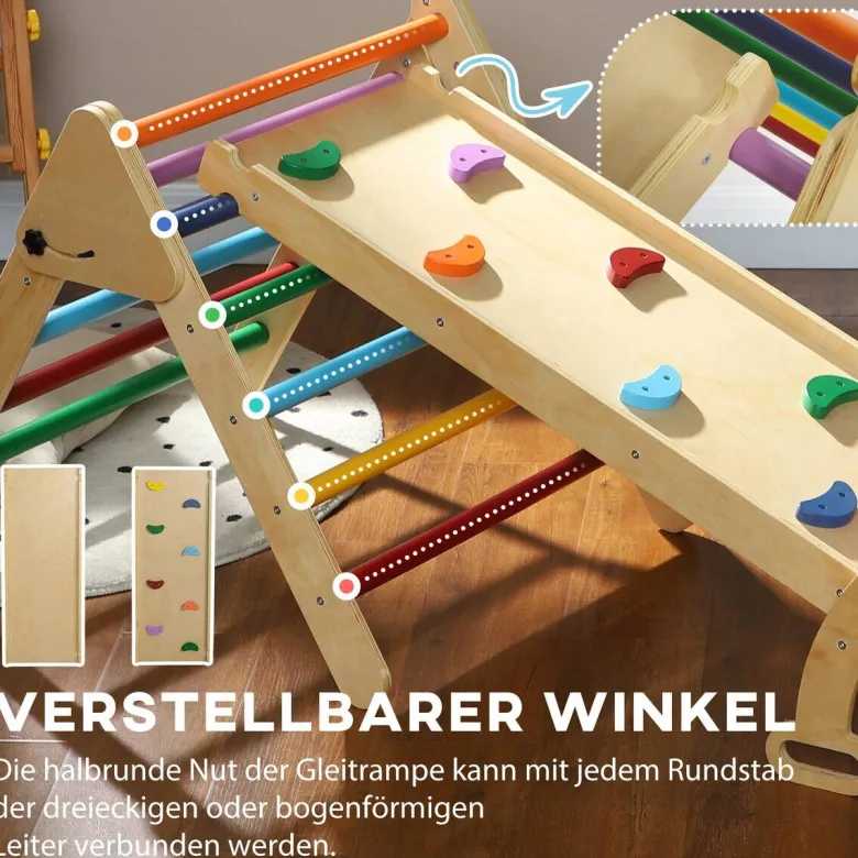 AIYAPLAY Klettergerüst multicolor B/H/L: ca. 64,5x63x178 cm