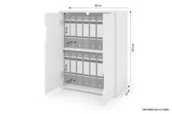 Aktenschrank BELFAST weiß B/H/T: ca. 60x76,5x37 cm