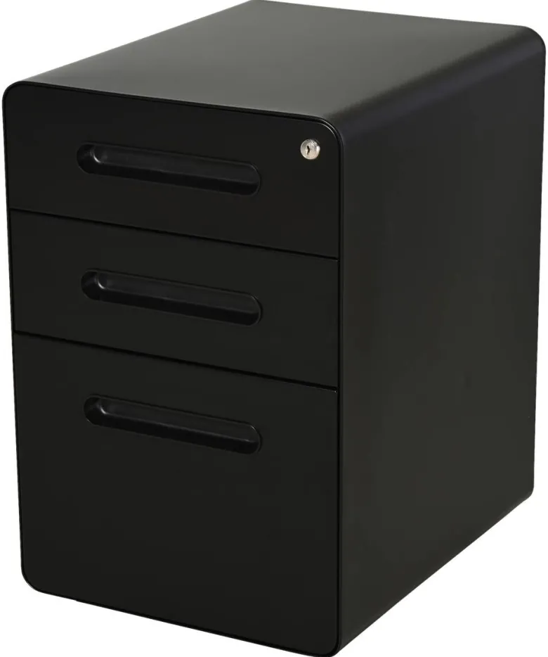 Aktenschrank 924-007BK schwarz B/H/T: ca. 39x59x48 cm