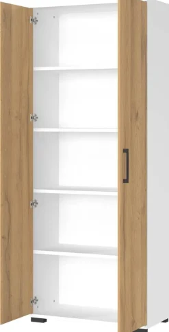 Aktenschrank 4250-559 Eiche Grand-Son Nachbildung weiß B/H/T: ca. 80x200x40 cm