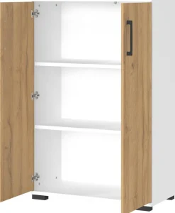 Aktenschrank 4247-559 Eiche Grand-Son Nachbildung weiß B/H/T: ca. 80x123x40 cm