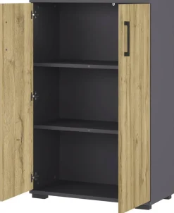 Aktenschrank 4247-564 Eiche Grand-Son Nachbildung Graphit B/H/T: ca. 80x123x40 cm
