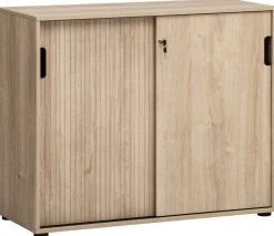 Aktenschrank Emmik weiß matt Eiche Eiche weiß Nachbildung B/H/T: ca. 100,1x83,6x41 cm