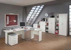Aktenschrank Serie 200 perlweiß B/H/T: ca. 651x182,4x34,5 cm