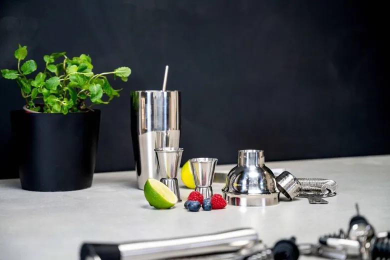 alpina Cocktailset silber Edelstahl