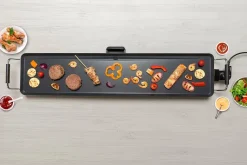 alpina Elektro-Tischgrill schwarz Metall B/L: ca. 100x20 cm
