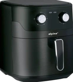 alpina Heißluftfritteuse 871125227216 schwarz Polypropylen B/H/L: ca. 28,7x33,1x38,3 cm ca. 6 l