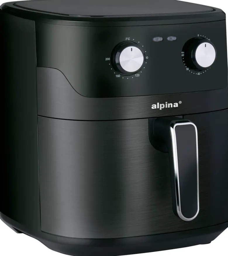 alpina Heißluftfritteuse 871125227216 schwarz Polypropylen B/H/L: ca. 28,7x33,1x38,3 cm ca. 6 l