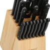 alpina Messerblock schwarz Holz 22 tlg.