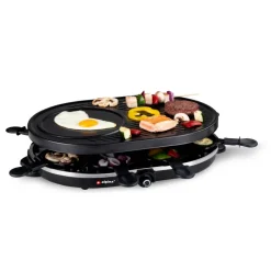 alpina Raclette-Grill schwarz Metall B/H/L: ca. 47,5x12x32 cm