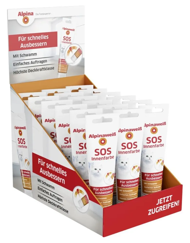 Alpina Raumfarbe SOS Innenfarbe weiß ca. 0,1 l
