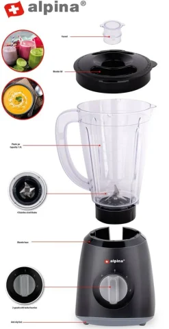 alpina Standmixer schwarz