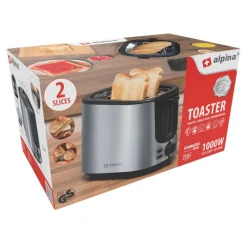 alpina Toastautomat silber Edelstahl