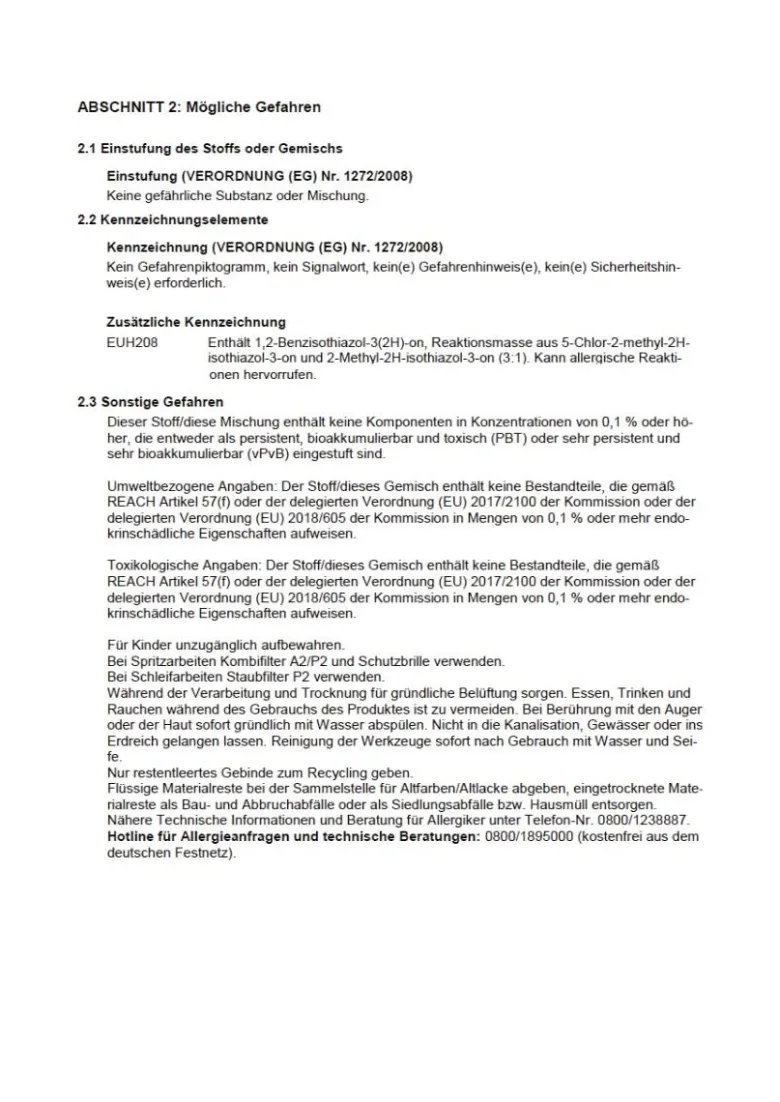 Alpina Weißlack für Möbel & Türen weiß seidenmatt ca. 2 l