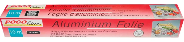 Alufolie B/H/T: ca. 31x4,5x4,5 cm