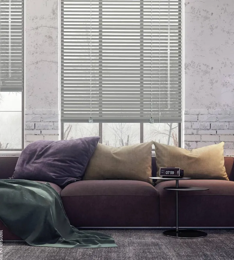 Alu-Jalousie silber B/L: ca. 80x130 cm