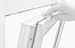Alu-Jalousie weiß B/L: ca. 50x130 cm