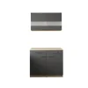 Anbauküchen-Set Merle grau B/H/T: ca. 100x200x60 cm
