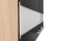 Anbauküchen-Set Merle schwarz B/H/T: ca. 100x200x60 cm