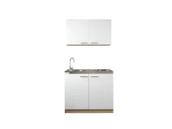 Anbauküchen-Set Merle weiß B/H/T: ca. 100x200x60 cm