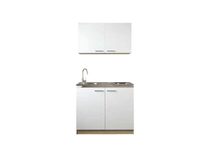 Anbauküchen-Set Merle weiß B/H/T: ca. 100x200x60 cm