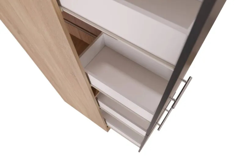 Apothekerschrank Merle grau B/H/T: ca. 30x200x60 cm