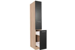 Apothekerschrank Merle schwarz B/H/T: ca. 30x200x60 cm