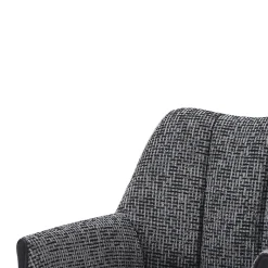 Armlehnstuhl Caro grau schwarz Webstoff B/H/T: ca. 65x86x61 cm