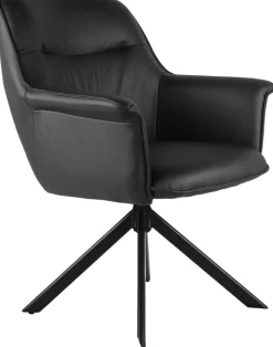Armlehnstuhl Elias schwarz Polyester B/H/T: ca. 67x91x69 cm