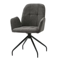 Armlehnstuhl Fria grau Webstoff Microfaser B/H/T: ca. 60x87x63 cm