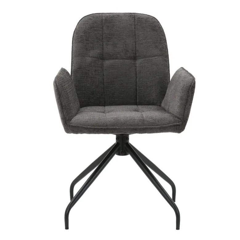 Armlehnstuhl Fria grau Webstoff Microfaser B/H/T: ca. 60x87x63 cm