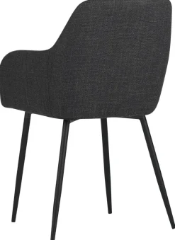 Armlehnstuhl Maria, 2er-Set anthrazit Microfaser Webstoff B/H/T: ca. 55x84x61 cm