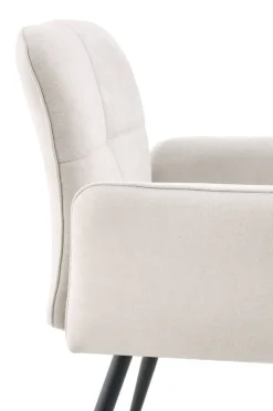 Armlehnstuhl Marla beige Webstoff B/H/T: ca. 60x89x62 cm