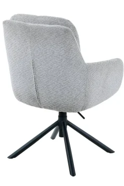 Armlehnstuhl Perry hellgrau Samtoptik B/H/T: ca. 62x87x69 cm