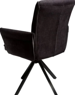 Armlehnstuhl Renate dunkelgrau Samt B/H/T: ca. 59x92x67 cm