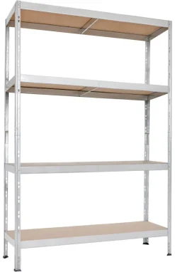 Ar shelving Schwerlaststeckregal verzinkt B/H/T: ca. 120x180x40 cm